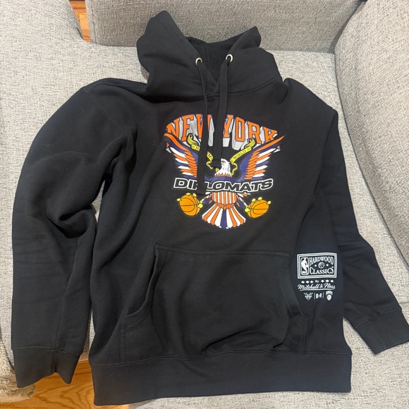 Mitchell & Ness Black Diplomat Hoodie LIMITED